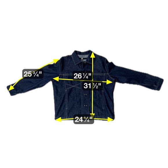 Marithe Francois Girbaud Mens Denim Jean Jacket XL 1990s Street wear Y2K Vintage - Picture 8 of 8